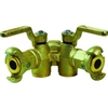 Double robinet pour air comprimé Type: 775 Fonte Taraudé (BSPP)/Raccordement à pinces